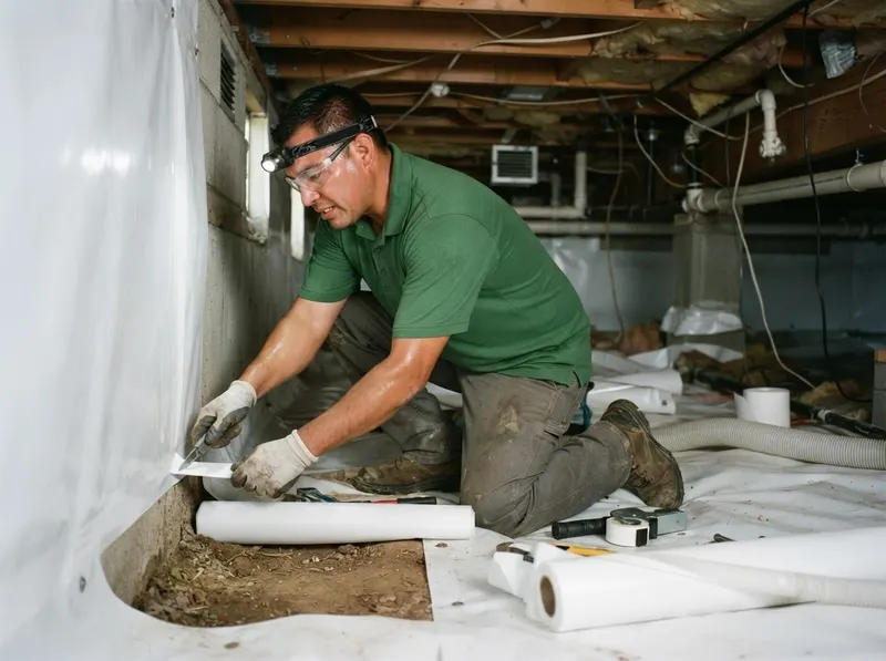 Crawlspace Encapsulation and Moisture Pest Barrier in San Diego, CA