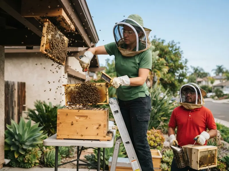 Humane Honeybee and Hive Relocation in San Diego, CA